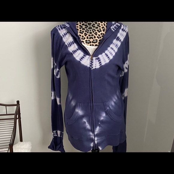 Urban X Tie Dye Sweatshirt Zippered Hooded XL - Picture 3 of 14